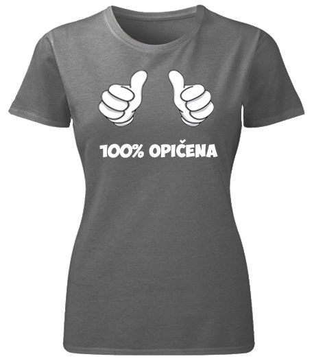 Majice sa stampom natpisom slikom/Za devojku/100 opicena (crna).jpg